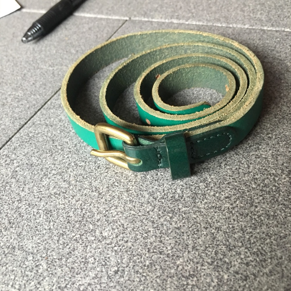 J. Crew Patent Leather Tab Skinny Belt